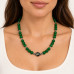 8 mm Green Jade and Shell Necklace — 19 inch 8 mm Green Jade and Shell Necklace — 19 inch