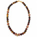 10 mm Tiger’s Eye and 12 mm Cat’s Eye Necklace with Zirconia Infinity Clasp - 20 inch 10 mm Tiger’s Eye and 12 mm Cat’s Eye Necklace with Zirconia Infinity Clasp - 20 inch