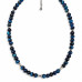 6 mm Blue Tigers Eye with Stainless Steel Necklace - 17 inch 6 mm Blue Tigers Eye with Stainless Steel Necklace - 17 inch