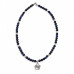 6 mm Dark Blue Tiger’s Eye Clover Necklace - 17 inch 6 mm Dark Blue Tiger’s Eye Clover Necklace - 17 inch