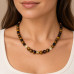 8 mmTiger’s Eye with Golden Heart Necklace - 17 inch 8 mmTiger’s Eye with Golden Heart Necklace - 17 inch