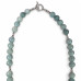 8 mm Jade and Clover Stainless Steel Necklace — 18″ 8 mm Jade and Clover Stainless Steel Necklace — 18″