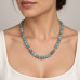 8 mm Jade and Clover Stainless Steel Necklace — 18″ 8 mm Jade and Clover Stainless Steel Necklace — 18″