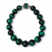 10 mm Green Tiger’s Eye Bracelet with Stainless Steel Petal Spacers 10 mm Green Tiger’s Eye Bracelet with Stainless Steel Petal Spacers