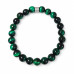 Green Tiger’s Eye Bracelet with Stainless Steel Charm - 8 mm