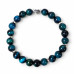 8 mm Blue Tiger’s Eye Bracelet with Silver-Tone Heart Charm 8 mm Blue Tiger’s Eye Bracelet with Silver-Tone Heart Charm
