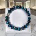 8 mm Blue Tiger’s Eye Bracelet with Silver-Tone Heart Charm 8 mm Blue Tiger’s Eye Bracelet with Silver-Tone Heart Charm