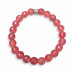 8 mm Faceted Strawberry Quartz Bracelet with Stainless Steel Charm 8 mm Faceted Strawberry Quartz Bracelet with Stainless Steel Charm