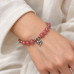 8 mm Strawberry Quartz Heart Bracelet