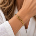 Gold Stainless Steel Snake Design Bangle Bracelet – Green Zirconia Gold Stainless Steel Snake Design Bangle Bracelet – Green Zirconia