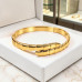 Gold-Tone Stainless Steel Snake-Inspired Bangle – Modern Statement Bracelet Gold-Tone Stainless Steel Snake-Inspired Bangle – Modern Statement Bracelet