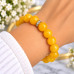 12 mm Yellow Quartz Bracelet with Zirconia Gold-Tone Stainless Steel Spacer 12 mm Yellow Quartz Bracelet with Zirconia Gold-Tone Stainless Steel Spacer