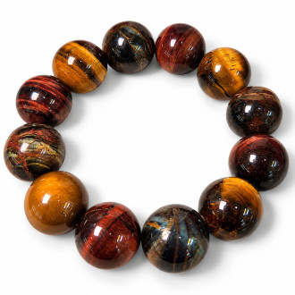 18 mm Tiger’s Eye Bracelet – Bold Natural Stone Jewellery