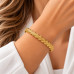 Gold Stainless Steel Leaf Bangle – Elegant Textured Design Gold Stainless Steel Leaf Bangle – Elegant Textured Design
