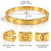 Gold Stainless Steel Cross Bangle – Elegant Faith-Inspired Design Gold Stainless Steel Cross Bangle – Elegant Faith-Inspired Design