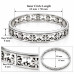 Silver-Tone Stainless Steel Floral Cutout Bangle – Elegant Flower Design Silver-Tone Stainless Steel Floral Cutout Bangle – Elegant Flower Design